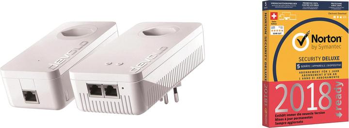 Image du produit Devolo dLAN 1200+ WiFi ac Starter Kit + Norton Security Deluxe gratuit