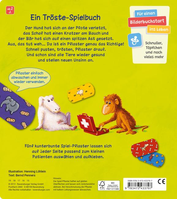 Produktbild Ravensburger Pusten, trösten, Pflaster drauf! (Deutsch, Henning Löhlein, Bernd Penners, 2013)