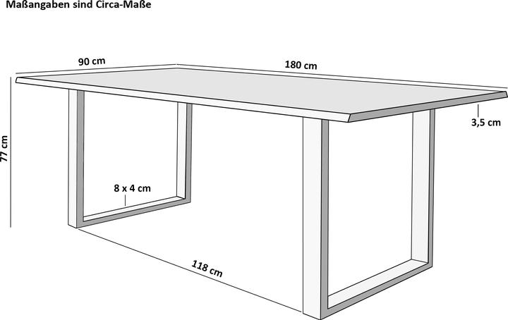 Actual product image SAM Liam (180 x 90 x 74 cm)