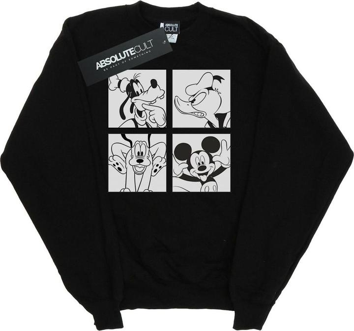 Disney Mickey Donald Goofy And Pluto Boxed Sweatshirt (S)