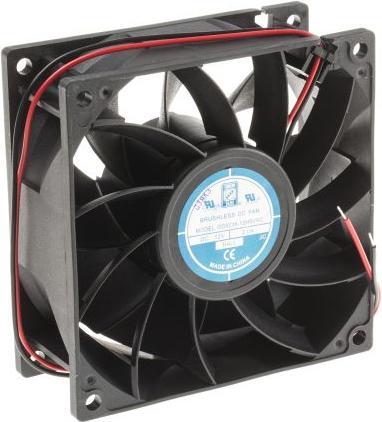 Actual product image Rs Pro DC vane axial fan, 92mm 230cu.m/h 12Vdc (92 mm)