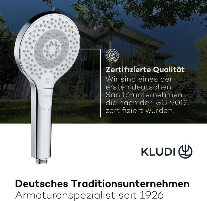 Actual product image Kludi X3 Shower head (3 Beam types, 15 l/min)
