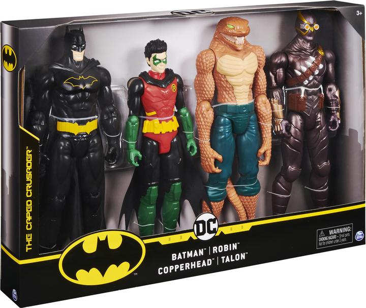Immagine prodotto DC Shoes Fumetti Batman - 4 Actiefigure - Batman, Robin, Copperhead e Thalon - 30cm