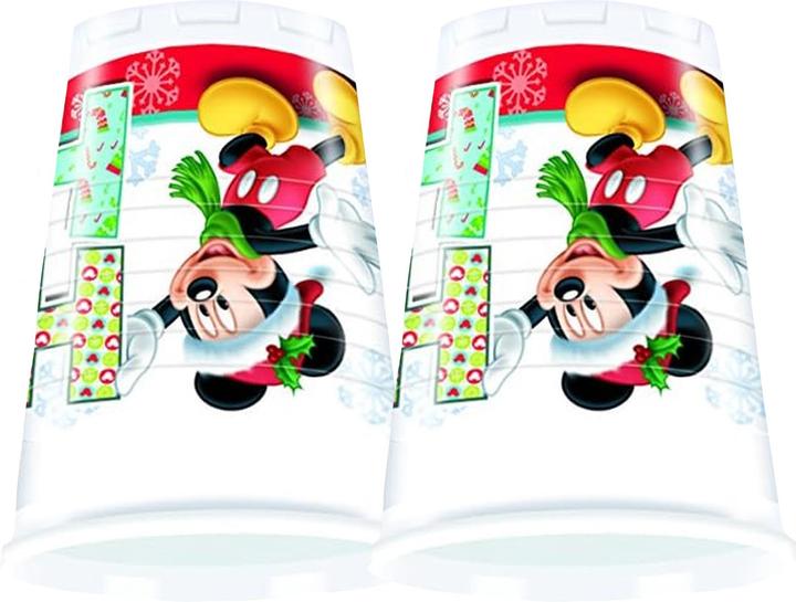 Immagine prodotto Disney Topolino Natale Bicchiere per Feste Misura Confezione 8 (8 x)