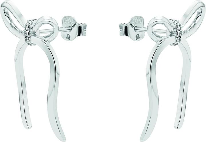 Immagine prodotto Amor Ohrschmuck für Damen, 925 Sterling Silber, Zirkonia synth. | Schleife (Argento 925)