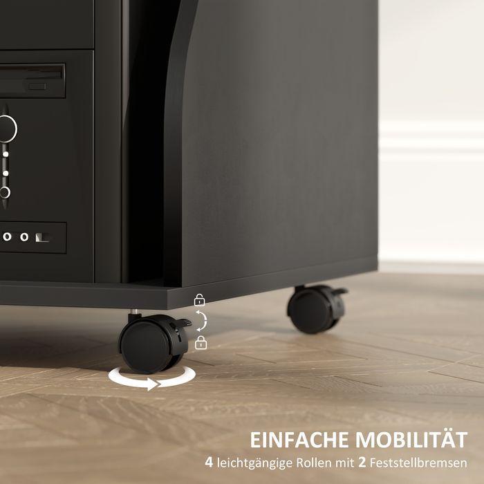Immagine prodotto Swisshandel24 Tavolo da computer (80 x 48 x 75 cm)