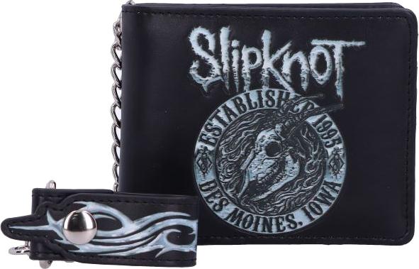 Nemesis Now Slipknot - Portefeuille avec chaîne Logo du bouc enflammé