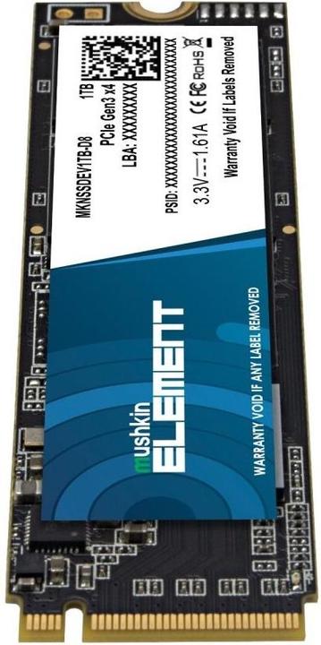 Image du produit Mushkin SSD Element M.2 1TB PCIe Gen3x4 NVME (1000 Go, M.2 2280)