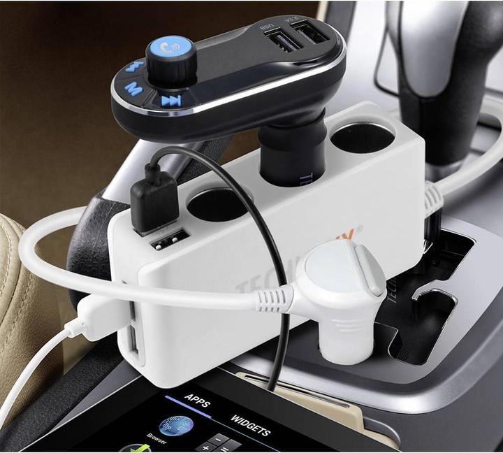 Actual product image Technaxx Car charger 4USB connections and 3-way distributor