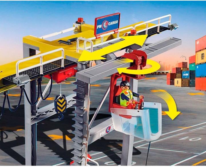 Actual product image Playmobil 70770 Gantry crane with containers (70770, Playmobil City Action)