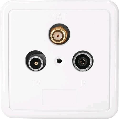 Produktbild Axing 3 Port Antennensteckdose CATV / SAT (Stromversorgung)