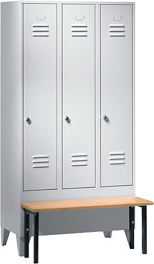 Actual product image Wolf Clothes locker with bench in front (90 cm, 185 cm)