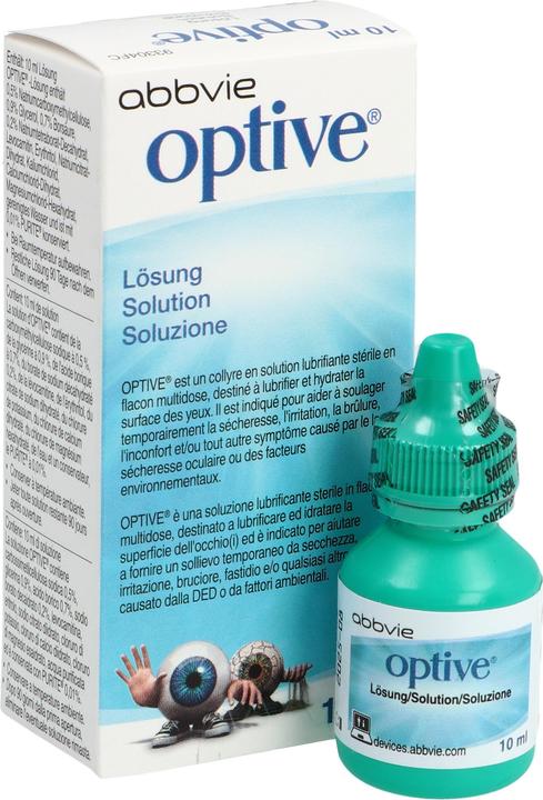 Produktbild Optive Allergan benetzende Augentropfen (10 ml, 10 ml Optive Augenpflegetropfen)