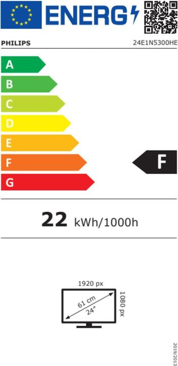 Etichetta energetica Philips 24E1N5300HE/00 (1920 x 1080 pixel, 23.80")