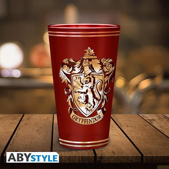 Actual product image ABYstyle Harry Potter Large Glass 400ml: Gryffindor