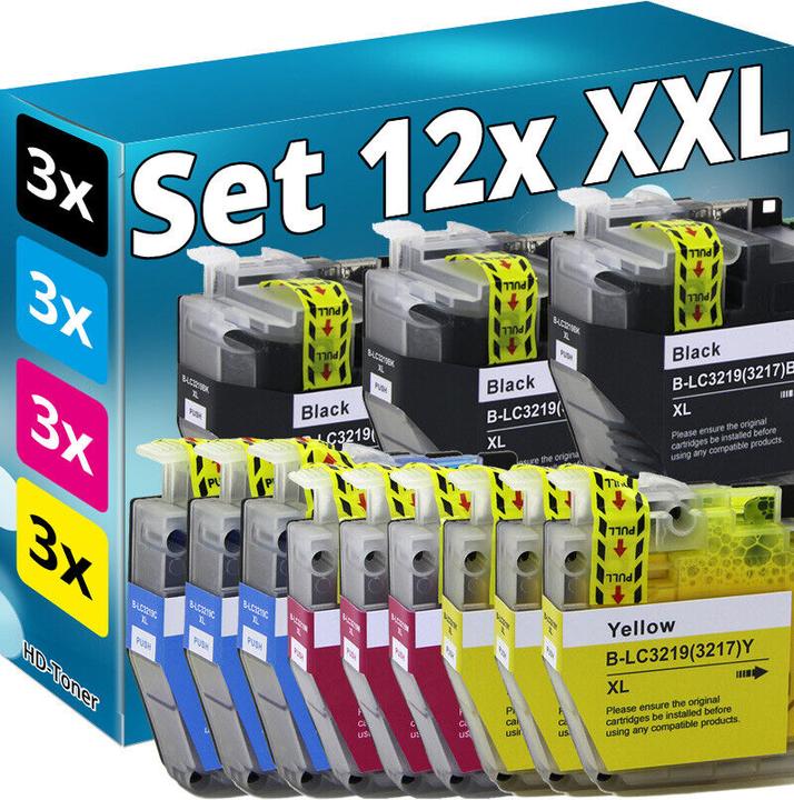 Actual product image Druckfuxx Set 12 XL Patronen kompatibel BROTHER MFC J5330DW J5335DW J5730DW J593