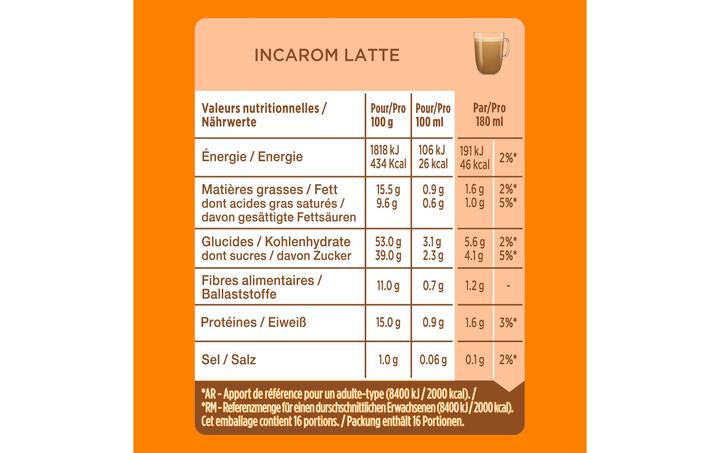 Produktbild Nescafé Dolce Gusto Incarom Latte (16 x Port.)