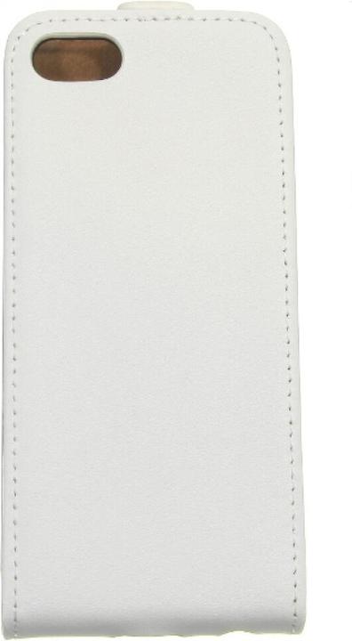 Actual product image OEM Slim leather Flip Case iPhone 5c - White (Apple iPhone 5c)