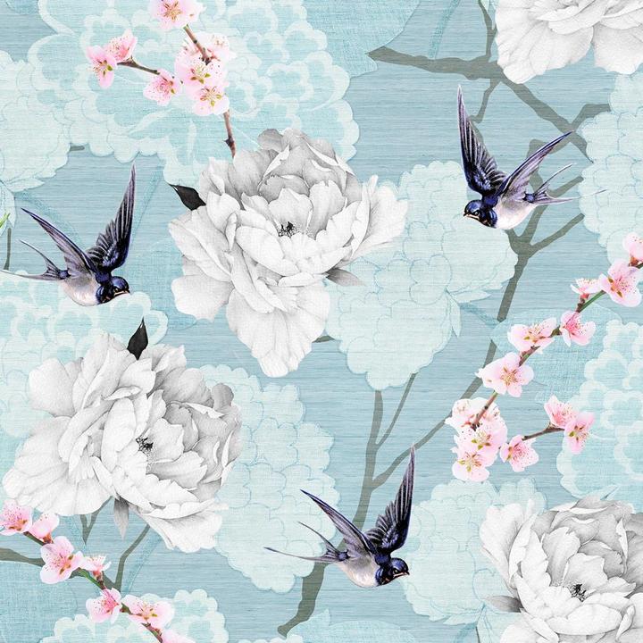 Produktbild Ambiente Oriental Flowers blue (20 x, 33 x 33 cm)