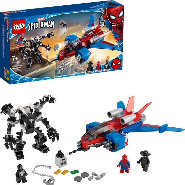 Actual product image LEGO Spiderjet vs. Venom Mech (76150, LEGO Marvel)