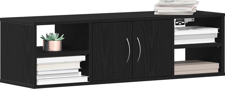 Produktbild VidaXL Wandregal Schwarze Eiche 140x41x75 cm Holzwerkstoff (102 x 30 x 29 cm)