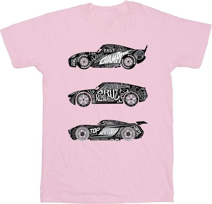 Disney Cars Text Racers TShirt Jungen