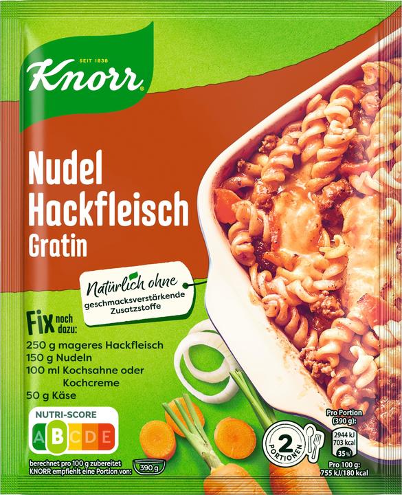 Produktbild Knorr Fix Nudel-Hackfleischgratin (36 g)