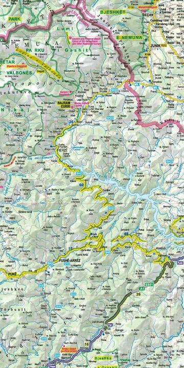 Image du produit MoTourMaps Albanie Carte voiture et moto 1:280.000