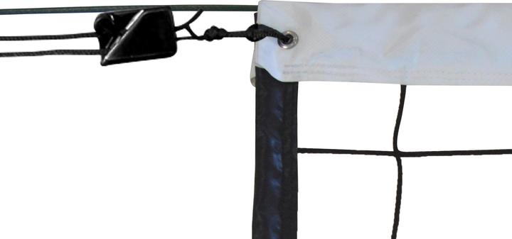 Produktbild Sporti Wettkampf Volleyballnetz 9,50x1M PP geflochten 4mm einfache Maschen 100 Stahlkabel