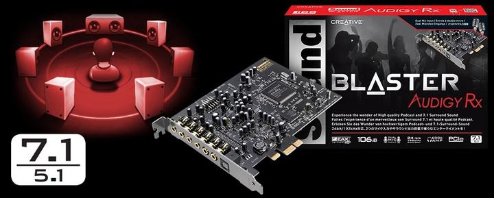 Immagine prodotto Creative Sound Blaster Audigy Rx (PCI-E x1)