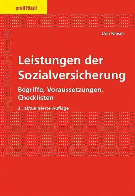 Produktbild Leistungen der Sozialversicherung (Deutsch, Ueli Kieser, 2019)