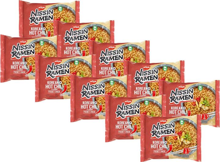 Produktbild Nissin Ramen Korea Chili 10x 65 g, Produkttyp: Nudeln (650 g)
