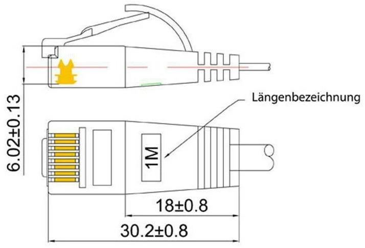 Produktbild Wirewin Netzwerkkabel (UTP, CAT6, 3 m)