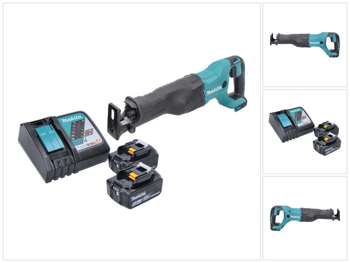 Produktbild Makita DJR 186 RT Akku Reciprosäge Säbelsäge 18 V + 2x Akku 5,0 Ah + Ladegerät