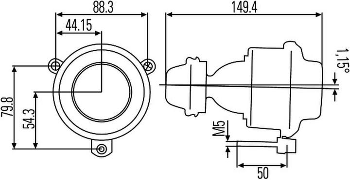 Image du produit Hella Phares antibrouillard halogène DE pour DAF MERCEDES