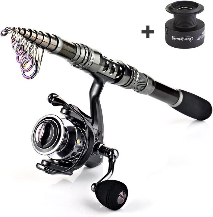 Immagine prodotto Sougayilang Set completo per la pesca con borsa da trasporto, 2.1M (Set da pesca, 210 cm)