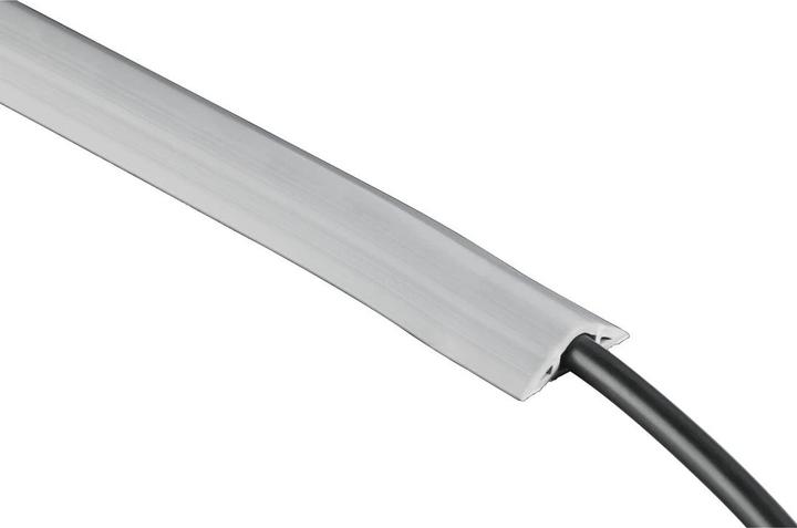 Produktbild Hama Flexibler Kabelkanal, selbstklebend, halbrund, 180 x 3 x 1 cm, PVC, Grau (Kabelkanal, 180 cm)