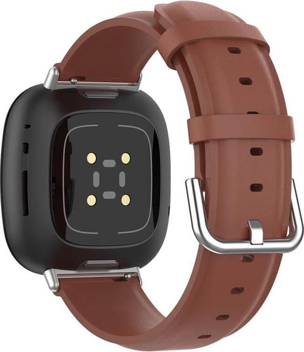 Produktbild Cover-Discount Fitbit Versa / Sense - Lederarmband braun (Kunstleder)