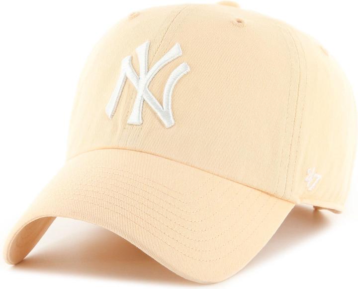 47 Brand Strapback Cap - CLEAN UP New York Yankees apricot