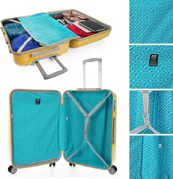 Immagine prodotto Skpat Handgepäck Hartschalenkoffer mit Zahlenschloss (31.50 l, Bagaglio a mano (fino a 50 litri))