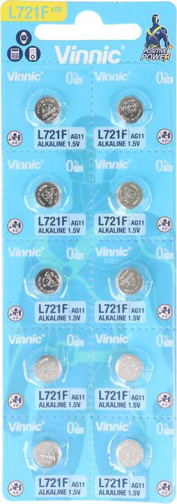 Vinnic 10 Stück AG11 (1 pcs, 22 mAh)