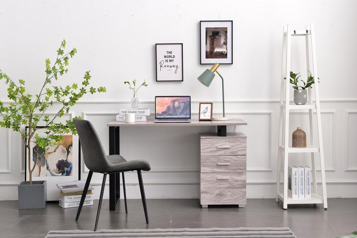 Actual product image CLP Desk Stockton, grey (120 x 75 x 50 cm)