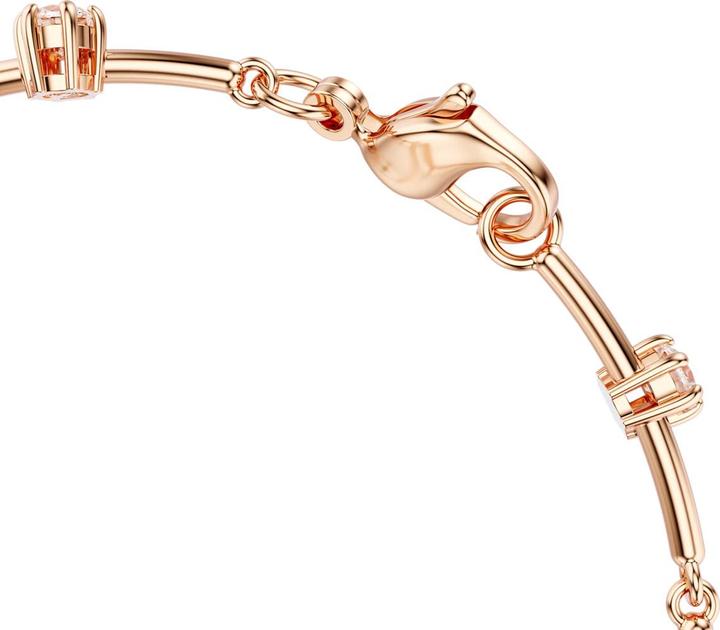 Actual product image Swarovski Constella Tennis Armband Kristallperle Rundschliffe Weiss Roségold Legierungsschicht (20 cm, Swarovski Metal)