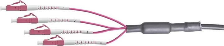 Actual product image LogiLink Fibre optic trunk cable U-DQ(ZN)BH, 4 fibres multimode OM4, LC/UPC - LC/UPC, 70 m (70 m)