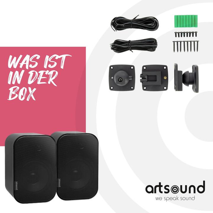 Actual product image Artsound UNI40 B Zwart luidspreker (Set)