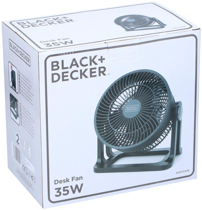 Actual product image Black & Decker Black+Decker BXEFD30E Table Fan, 35, Plastic, Black (59 dB)