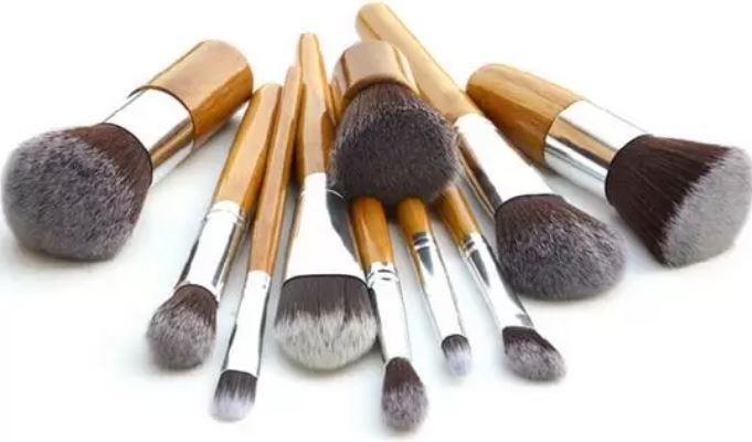 PhoneLook Professionelles Makeup Pinsel Set Kosmetik Bürsten aus Bambus 11 Teilig (Set)