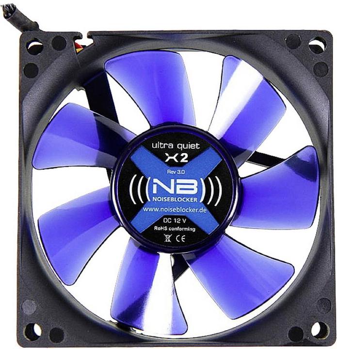 Produktbild Noiseblocker NB-BlackSilentFAn X-2 (80 mm, 2 x)