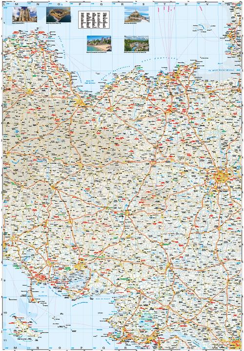 Produktbild Landkarte Bretagne 1 : 200.000 200000