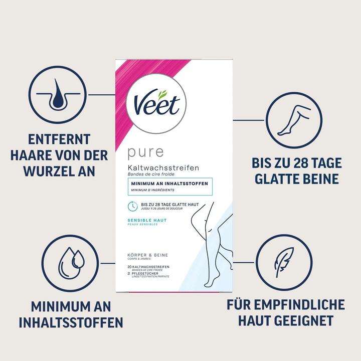 Produktbild Veet 3er-Pack Kaltwachsstreifen